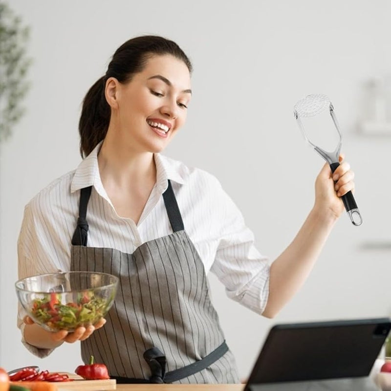 Stainless Steel Potato Masher Handheld Kitchen Tool for Smooth Mashed Potatoes - Image 5